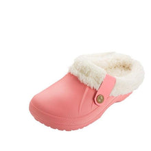 Load image into Gallery viewer, Women Autumn Winter New Warm Slippers Plush Waterproof Warm Slippers Clogs Couples Home Slipper Indoor Floor Shoes Waterproof Slippers Women Men Fur Lined Clogs Winter Garden Shoes