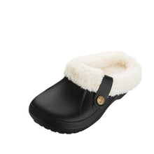 Load image into Gallery viewer, Women Autumn Winter New Warm Slippers Plush Waterproof Warm Slippers Clogs Couples Home Slipper Indoor Floor Shoes Waterproof Slippers Women Men Fur Lined Clogs Winter Garden Shoes