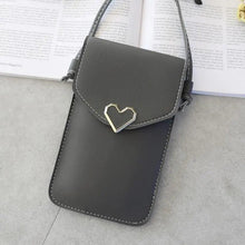 Load image into Gallery viewer, Women Bag Shoulder Transparent Bag Card Holders Girl Handbag Ladies PU Leather Clutch Phone Wallets Purse