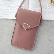 Load image into Gallery viewer, Women Bag Shoulder Transparent Bag Card Holders Girl Handbag Ladies PU Leather Clutch Phone Wallets Purse