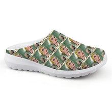 Load image into Gallery viewer, Women Beach Home Slippers Fashion Nurse Shoes Medical Doctor Sandals Summer Mesh Flats Sandals Lightweight Garden Clogs Quick-Drying Non-Slip Nurse Shoes For Women Home House Waterproof Slippers