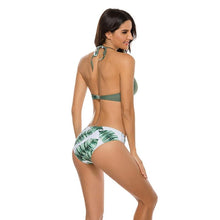 Load image into Gallery viewer, Women Bikini Set Push Up Female Swimsuit Swimwear Swim Two Piece Brazilian Bathing Suit Large Plus Size Women's Twist Front High Waist Bikini Swimsuit Drawstring Tie Side Bottom Two Piece Bathing Suit