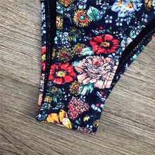Load image into Gallery viewer, Women Bikini Swimsuit Bandage Floral Print Swimwear Split Bathing Suit Swimsuit Women Two 2 Piece Split Swimsuit Bandage Bikini Sets Halter Tops Bottoms Strapless Swimwear