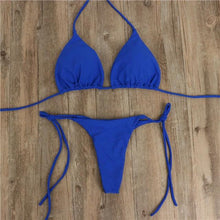 Load image into Gallery viewer, Women Bikini Swimsuit Push-Up Bra Bikini Set Two Piece Swim Suit Swimwear Beachwear Bathing Suit Strappy Swimsuit Two Pieces Bikini Set
