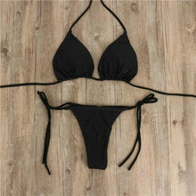 Load image into Gallery viewer, Women Bikini Swimsuit Push-Up Bra Bikini Set Two Piece Swim Suit Swimwear Beachwear Bathing Suit Strappy Swimsuit Two Pieces Bikini Set