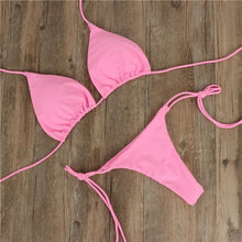 Load image into Gallery viewer, Women Bikini Swimsuit Push-Up Bra Bikini Set Two Piece Swim Suit Swimwear Beachwear Bathing Suit Strappy Swimsuit Two Pieces Bikini Set