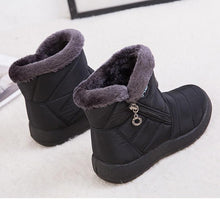 Load image into Gallery viewer, Women Boots Fashion Waterproof Snow Boots For Winter Casual Lightweight Ankle Warm Winter Boots Fur Lined Warm Ankle Boots Slip On Waterproof Shoes Comfortable Soft Design For Female
