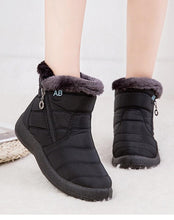 Load image into Gallery viewer, Women Boots Fashion Waterproof Snow Boots For Winter Casual Lightweight Ankle Warm Winter Boots Fur Lined Warm Ankle Boots Slip On Waterproof Shoes Comfortable Soft Design For Female