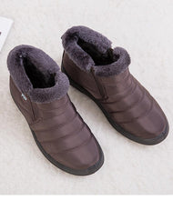Load image into Gallery viewer, Women Boots Fashion Waterproof Snow Boots For Winter Casual Lightweight Ankle Warm Winter Boots Fur Lined Warm Ankle Boots Slip On Waterproof Shoes Comfortable Soft Design For Female