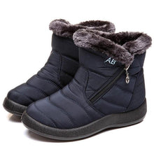 Load image into Gallery viewer, Women Boots Fashion Waterproof Snow Boots For Winter Casual Lightweight Ankle Warm Winter Boots Fur Lined Warm Ankle Boots Slip On Waterproof Shoes Comfortable Soft Design For Female