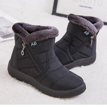 Load image into Gallery viewer, Women Boots Fashion Waterproof Snow Boots For Winter Casual Lightweight Ankle Warm Winter Boots Fur Lined Warm Ankle Boots Slip On Waterproof Shoes Comfortable Soft Design For Female