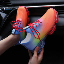 Load image into Gallery viewer, Women Breathable Sneakers Autumn New Lace Up Casual Shoes Outdoor Sport Walking Athletic Tennis Shoes Air Cushion Lightweight Sneakers Lace Up Sport Running Sneakers