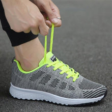 Load image into Gallery viewer, Women Casual Fashion Breathable Walking Mesh Flat Shoes White Sneakers Summer New Fashion Women's Vulcanized Running Sneakers Walking Tennis Shoes