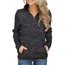 Load image into Gallery viewer, Women Casual Long Sleeve Stand Collar with Pockets