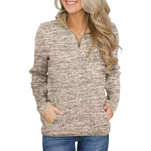 Load image into Gallery viewer, Women Casual Long Sleeve Stand Collar with Pockets