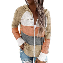 Load image into Gallery viewer, Women Casual Long Sleeve Zip Up Hooded Sweatshirt Hoodies
