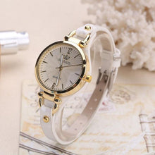 Load image into Gallery viewer, Women Casual Watches Round Dial PU Leather Strap Wristwatch Analog Quartz Watch Fashion Luxury Wrist Watch Unisex Watches Leather Band Analog Quartz Wrist Watch