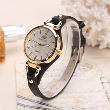 Load image into Gallery viewer, Women Casual Watches Round Dial PU Leather Strap Wristwatch Analog Quartz Watch Fashion Luxury Wrist Watch Unisex Watches Leather Band Analog Quartz Wrist Watch