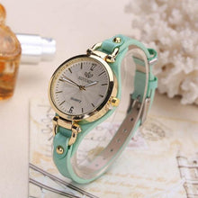 Load image into Gallery viewer, Women Casual Watches Round Dial PU Leather Strap Wristwatch Analog Quartz Watch Fashion Luxury Wrist Watch Unisex Watches Leather Band Analog Quartz Wrist Watch