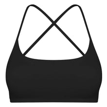 Load image into Gallery viewer, Women Cross Back Sport Bras Padded with Removable Pads Thin Straps