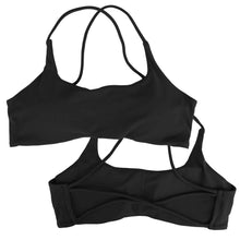 Load image into Gallery viewer, Women Cross Back Sport Bras Padded with Removable Pads Thin Straps