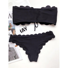 Load image into Gallery viewer, Women Dot Bikini Women Two Piece Swimsuit Women's Bikini Set Swimsuit Micro Strapless 2 Piece Bathing Suit Tie Side Bikini Bottoms Push Up Swimwear Bathing Suit Beach Wear Swimming Suit