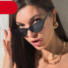 Load image into Gallery viewer, Women Elegant Black Summer Sunglasses Stylish New Popular Cat Eye Design Sunglasses For Woman New Small Eyewear Shades For Women Retro Summer Design Glasses