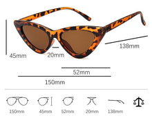 Load image into Gallery viewer, Women Elegant Black Summer Sunglasses Stylish New Popular Cat Eye Design Sunglasses For Woman New Small Eyewear Shades For Women Retro Summer Design Glasses