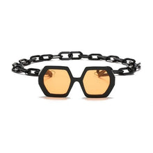 Load image into Gallery viewer, Women Elegant Design Sunglasses Stylish Fashionable Square Shape Sunglasses For Women Latest Unique Chain Style Sun Glasses For Female New Different Shades Large Frame Eyewear