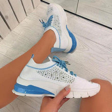 Load image into Gallery viewer, Women Elegant Sneakers Thick Bottom Women Casual Shoes Athletic Road Running Mesh Breathable Casual Sneakers Lace Up Comfort Sports Sneakers