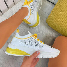 Load image into Gallery viewer, Women Elegant Sneakers Thick Bottom Women Casual Shoes Athletic Road Running Mesh Breathable Casual Sneakers Lace Up Comfort Sports Sneakers