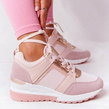 Load image into Gallery viewer, Women Elegant Sneakers Thick Bottom Women Casual Shoes Athletic Road Running Mesh Breathable Casual Sneakers Lace Up Comfort Sports Sneakers