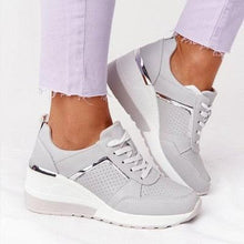 Load image into Gallery viewer, Women Elegant Sneakers Thick Bottom Women Casual Shoes Athletic Road Running Mesh Breathable Casual Sneakers Lace Up Comfort Sports Sneakers