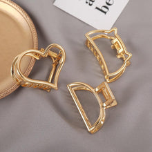 Load image into Gallery viewer, Women Fashion Hair Claw Korean Minimalist Style Geometric Metal Catch Clip Chic Barrettes Headwear High Quality Gorgeous Hair Accessories For Women
