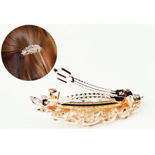Load image into Gallery viewer, Women Fashion Rhinestone Horsetail Hairpin Spring Clip Ladies Luxury Jewelry Crystal Side Clip Gorgeous Ponytail Holder Hair Accessories For Women
