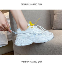 Load image into Gallery viewer, Women Fashion Sneakers Casual Leather Sports Shoes Sneakers Comfortable Walking Footwear Fashion New Lightweight Casual Thick Sneakers