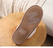 Load image into Gallery viewer, Women Fur Slippers Winter Warm Shoes Suede Plush House Indoor Outdoor Men Couples Cotton Cozy Comfy Faux Fur Slip-On Women House Shoes Memory Foam Suede Fluffy Comfort Plush Anti-Slip Slippers