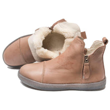Load image into Gallery viewer, Women Genuine Leather Ankle Boots Warm Fur Waterproof Slip On Super Comfortable Booties Autumn Winter Shoes Keep Warm Anti-Slip Soft Sole Warm Fur Lined Winter Ankle Booties
