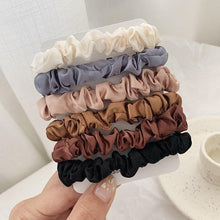 Load image into Gallery viewer, Women Hair Accessories Ladies Solid Color Scrunchy Elastic Hair Bow Ropes Hair Elastic Bracelet Ponytail Holders Hair Accessories for Women and Girls