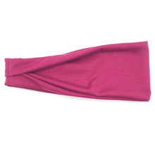 Load image into Gallery viewer, Women Headband Solid Color Twist Cotton Wide Turban Twisted Knotted Headwrap Girls Hairband Fashion Scrunchies Gorgeous Hair Accessories For Women