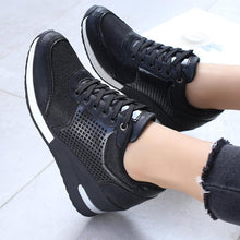 Load image into Gallery viewer, Women Height Increasing Walking Jogging Sneakers Gold Silver Sport Running Women's Lightweight Casual Everyday Walking Fashion High Heels Comfortable Sneakers
