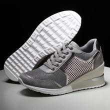 Load image into Gallery viewer, Women Height Increasing Walking Jogging Sneakers Gold Silver Sport Running Women's Lightweight Casual Everyday Walking Fashion High Heels Comfortable Sneakers