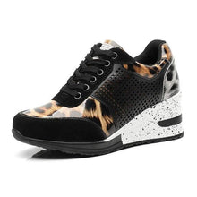 Load image into Gallery viewer, Women Height Increasing Walking Jogging Sneakers Gold Silver Sport Running Women's Lightweight Casual Everyday Walking Fashion High Heels Comfortable Sneakers