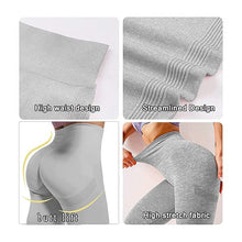 Load image into Gallery viewer, Women High Waist Leggings Female Gym Workout Legging Seamless Leggings Women Push Up Sport Girls Tight Bottom Lift Leggings Yoga Pants Fitness Fashion Push Up Seamless Leggings Breathable Workout Pants