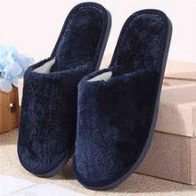 Load image into Gallery viewer, Women Home Slippers Autumn Winter Warm Furry Plush Shoes Indoor Bedroom Light EVA Couple Cotton Slipper House Memory Foam Slippers Furry Faux Fur Lined Bedroom Shoes