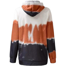 Load image into Gallery viewer, Women Hoodies Tops Tie Dye Printed Long Sleeve Drawstring Pullover Sweatshirts with Pocket