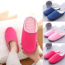 Load image into Gallery viewer, Women Indoor House Plush Soft Cute Cotton Slippers Shoes Non-slip Floor Home Slippers Slides For Bedroom Memory Foam Slippers Scuff Outdoor Indoor Warm Plush Bedroom Shoes With Fur Lining