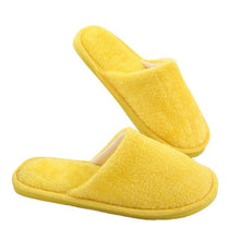Load image into Gallery viewer, Women Indoor House Plush Soft Cute Cotton Slippers Shoes Non-slip Floor Home Slippers Slides For Bedroom Memory Foam Slippers Scuff Outdoor Indoor Warm Plush Bedroom Shoes With Fur Lining