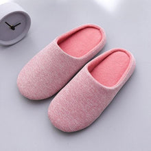 Load image into Gallery viewer, Women Indoor House Plush Soft Cute Cotton Slippers Shoes Non-slip Home Slippers Bedroom Cotton Slippers For Womens Mens Washable Home Shoes Non-Slip Slippers For Travel Spa Hotel