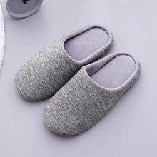 Load image into Gallery viewer, Women Indoor House Plush Soft Cute Cotton Slippers Shoes Non-slip Home Slippers Bedroom Cotton Slippers For Womens Mens Washable Home Shoes Non-Slip Slippers For Travel Spa Hotel